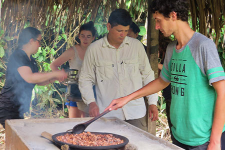 chocolate tour activity cuyabeno ecuador amazon lodge