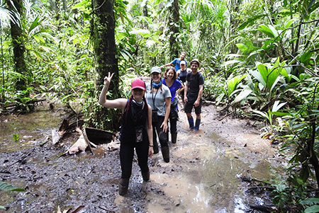 hike into the jungle cuyabeno activity ecuador amazonas hiking